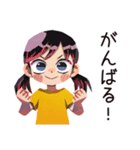 元気な子ども（女の子）★保育園（個別スタンプ：15）