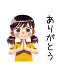 元気な子ども（女の子）★保育園（個別スタンプ：17）