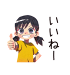 元気な子ども（女の子）★保育園（個別スタンプ：20）