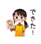 元気な子ども（女の子）★保育園（個別スタンプ：23）