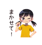 元気な子ども（女の子）★保育園（個別スタンプ：24）