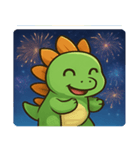 花火ステゴサウルスのわくわくナイト@SFW（個別スタンプ：6）