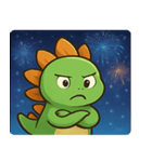 花火ステゴサウルスのわくわくナイト@SFW（個別スタンプ：12）