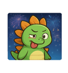 花火ステゴサウルスのわくわくナイト@SFW（個別スタンプ：13）