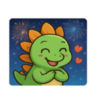 花火ステゴサウルスのわくわくナイト@SFW（個別スタンプ：14）