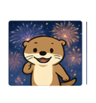 花火コツメカワウソのわくわくナイト@SFW（個別スタンプ：3）