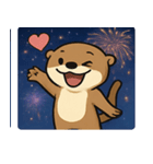 花火コツメカワウソのわくわくナイト@SFW（個別スタンプ：14）