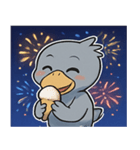 花火ハシビロコウのクールナイト@SFW（個別スタンプ：7）