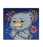 花火ハシビロコウのクールナイト@SFW（個別スタンプ：8）