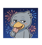 花火ハシビロコウのクールナイト@SFW（個別スタンプ：11）