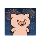 花火ブタのハッピーナイト@SFW（個別スタンプ：9）