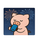 花火ブタのハッピーナイト@SFW（個別スタンプ：15）