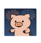 花火ブタのハッピーナイト@SFW（個別スタンプ：18）