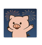 花火ブタのハッピーナイト@SFW（個別スタンプ：23）