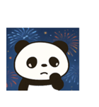 花火パンダのわくわくナイト@SFW（個別スタンプ：4）