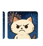 花火ネコのきらめきナイト@SFW（個別スタンプ：2）