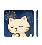 花火ネコのきらめきナイト@SFW（個別スタンプ：7）