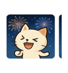 花火ネコのきらめきナイト@SFW（個別スタンプ：11）