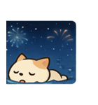 花火ネコのきらめきナイト@SFW（個別スタンプ：12）