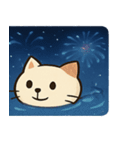花火ネコのきらめきナイト@SFW（個別スタンプ：16）