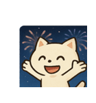 花火ネコのきらめきナイト@SFW（個別スタンプ：17）