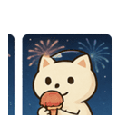 花火ネコのきらめきナイト@SFW（個別スタンプ：18）