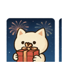 花火ネコのきらめきナイト@SFW（個別スタンプ：19）