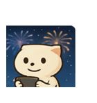花火ネコのきらめきナイト@SFW（個別スタンプ：20）