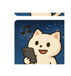 花火ネコのきらめきナイト@SFW（個別スタンプ：21）