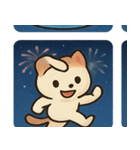 花火ネコのきらめきナイト@SFW（個別スタンプ：27）