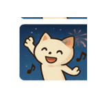 花火ネコのきらめきナイト@SFW（個別スタンプ：29）