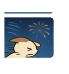 花火ネコのきらめきナイト@SFW（個別スタンプ：32）