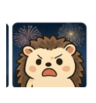 花火ハリネズミのきらきらナイト@SFW（個別スタンプ：2）