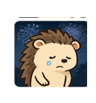 花火ハリネズミのきらきらナイト@SFW（個別スタンプ：9）