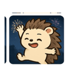 花火ハリネズミのきらきらナイト@SFW（個別スタンプ：10）