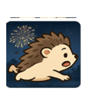 花火ハリネズミのきらきらナイト@SFW（個別スタンプ：12）