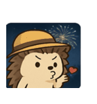 花火ハリネズミのきらきらナイト@SFW（個別スタンプ：20）