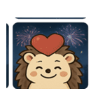 花火ハリネズミのきらきらナイト@SFW（個別スタンプ：22）