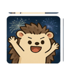 花火ハリネズミのきらきらナイト@SFW（個別スタンプ：23）
