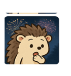 花火ハリネズミのきらきらナイト@SFW（個別スタンプ：24）