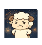 花火ヒツジのふわもこナイト@SFW（個別スタンプ：2）