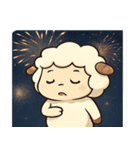 花火ヒツジのふわもこナイト@SFW（個別スタンプ：3）