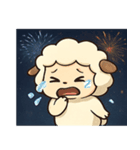 花火ヒツジのふわもこナイト@SFW（個別スタンプ：5）