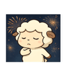 花火ヒツジのふわもこナイト@SFW（個別スタンプ：7）