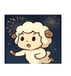 花火ヒツジのふわもこナイト@SFW（個別スタンプ：8）