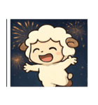花火ヒツジのふわもこナイト@SFW（個別スタンプ：10）