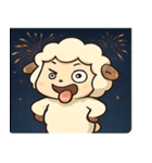花火ヒツジのふわもこナイト@SFW（個別スタンプ：16）