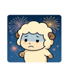 花火ヒツジのふわもこナイト@SFW（個別スタンプ：18）