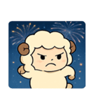 花火ヒツジのふわもこナイト@SFW（個別スタンプ：19）