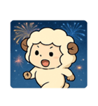 花火ヒツジのふわもこナイト@SFW（個別スタンプ：22）